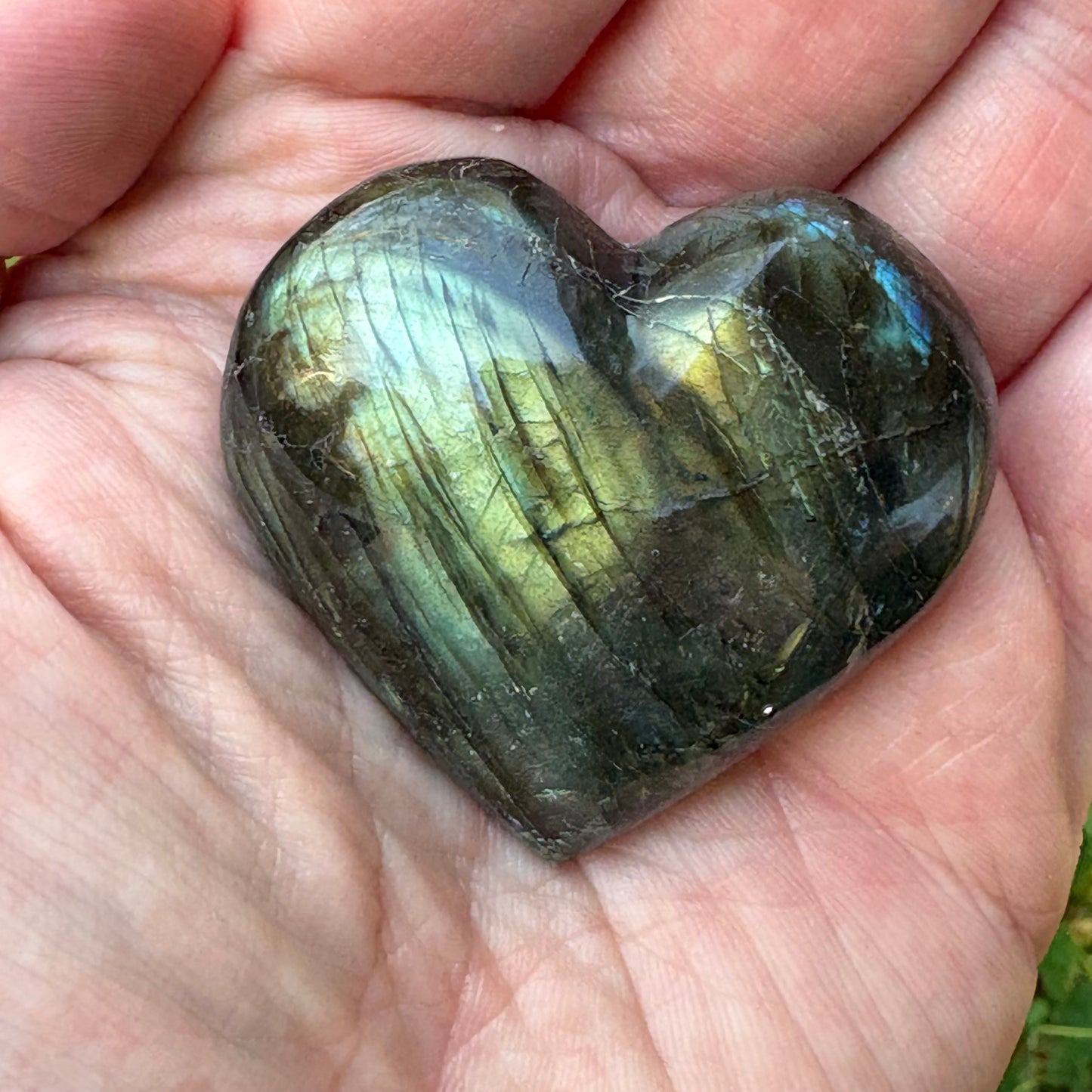 Labradorite Crystal Heart