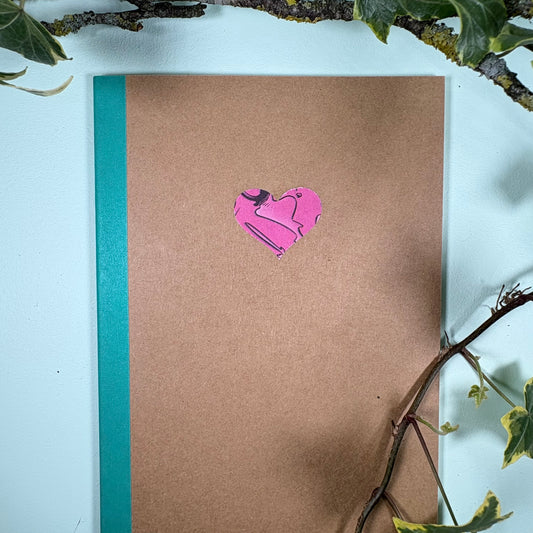 Love From Paul A5 Hand Finished Heart Notebook (Lined)