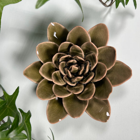 Ceramic Decorative Dark Green