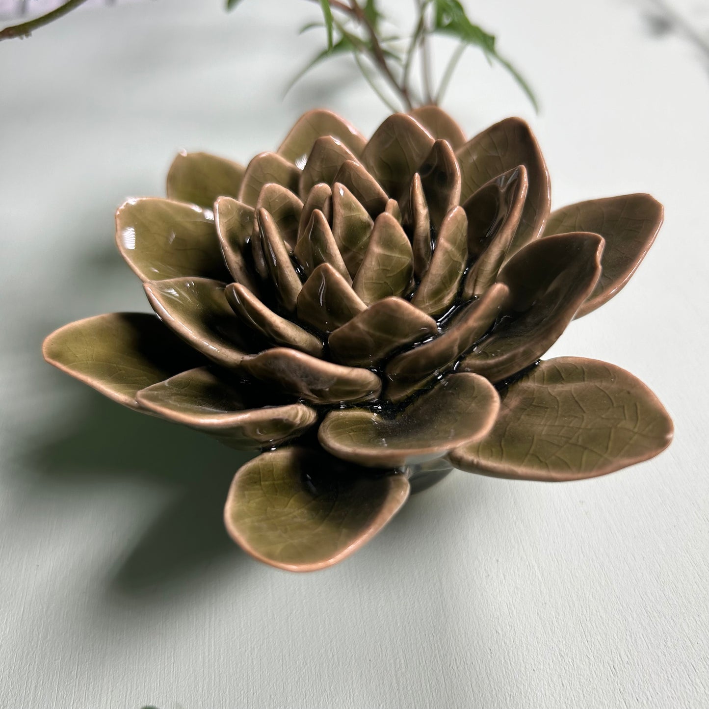 Ceramic Decorative Dark Green