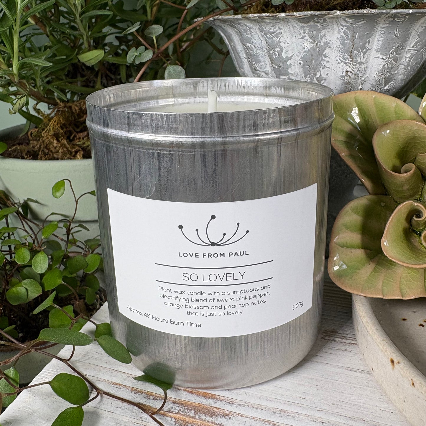 So Lovely 200ml Tin Candle