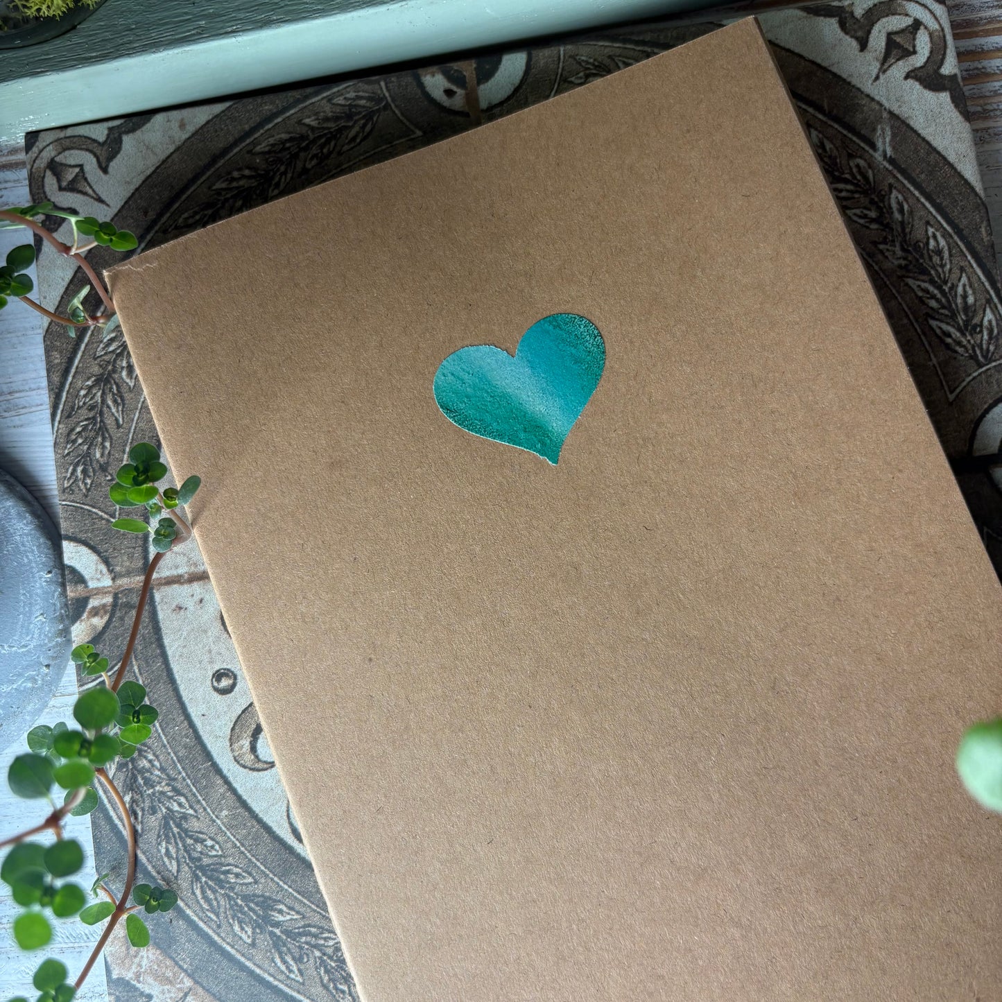 Love From Paul A5 Hand Finished Heart Notebook (Unlined)