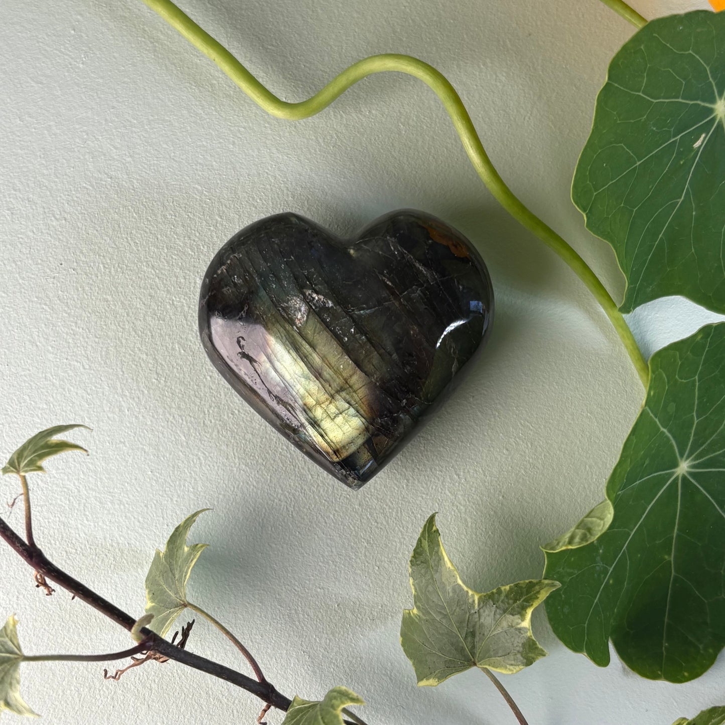 Labradorite Crystal Heart