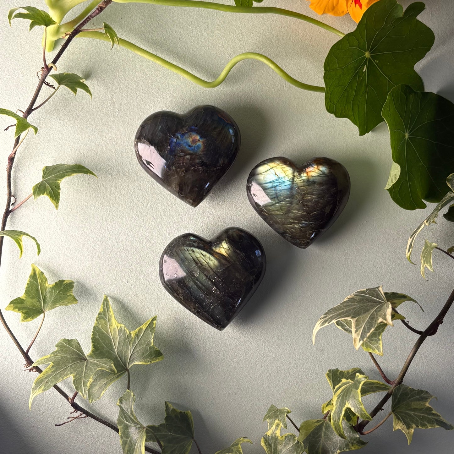 Labradorite Crystal Heart