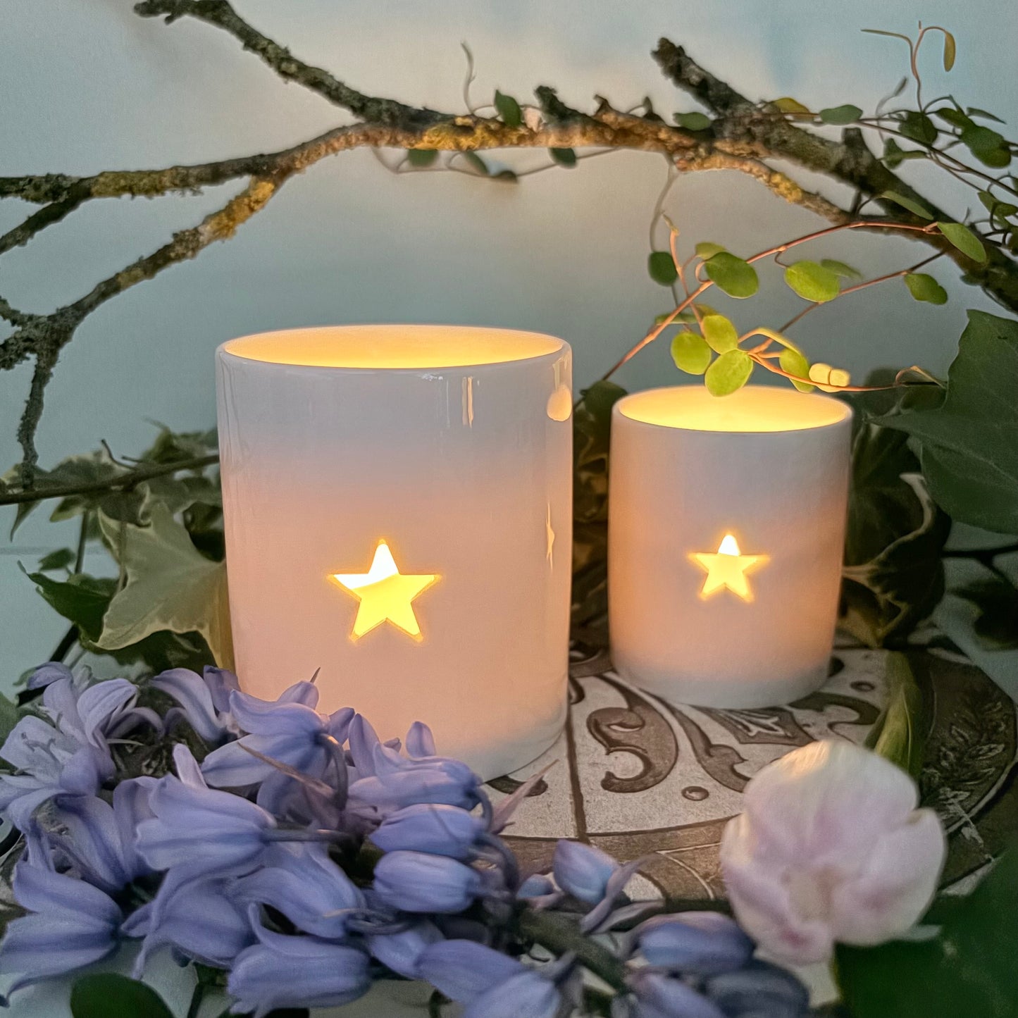 Single Star Ceramic Tealight Holder