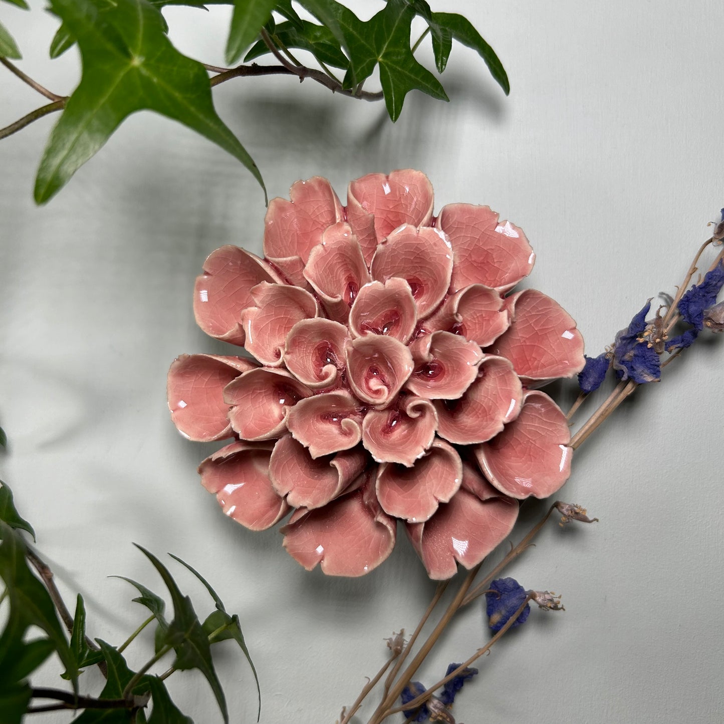 Ceramic Decorative Pink Flower