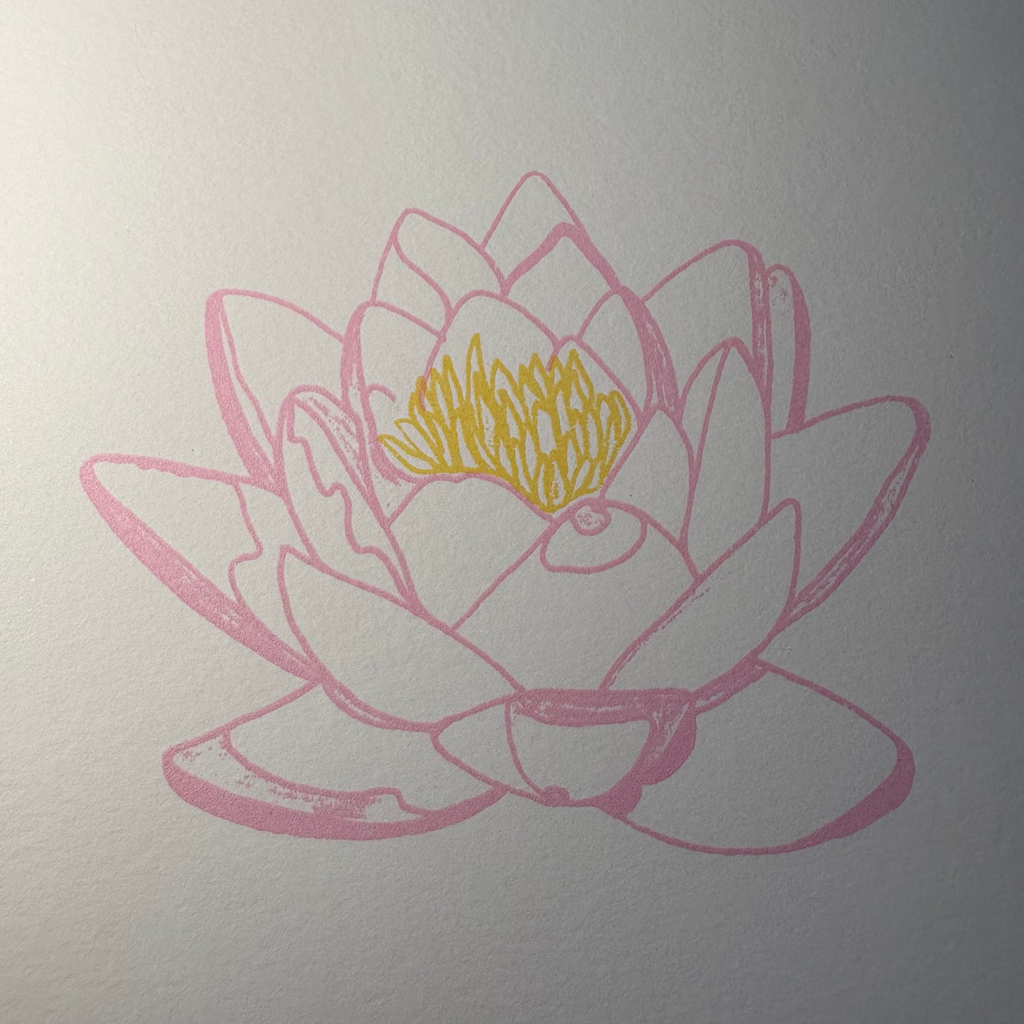 Waterlily Line Print A5 (Unframed)