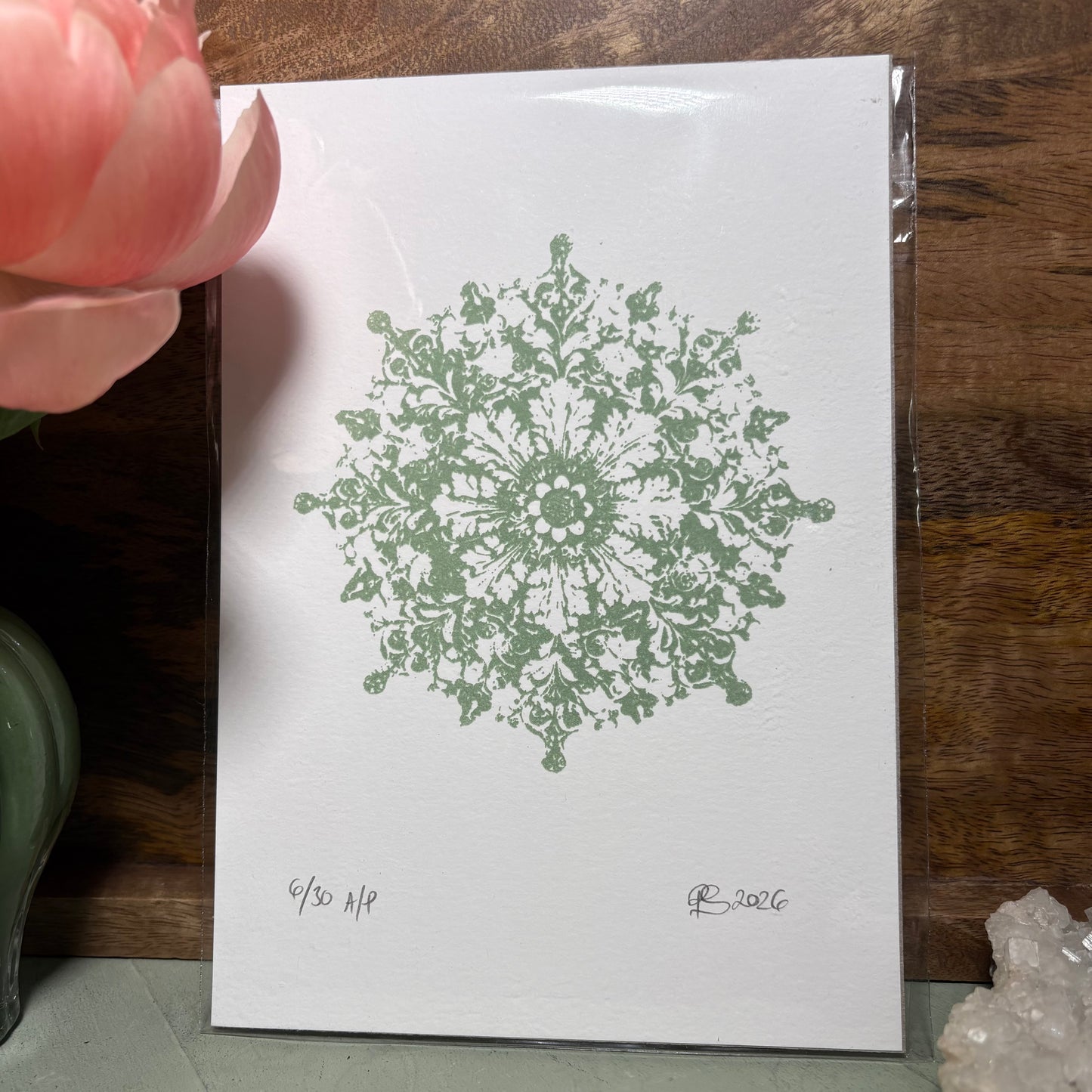 Osborne Rose A5 Screen Print - Mixed Colours (Unframed)
