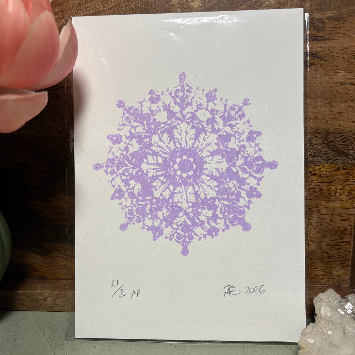 Osborne Rose A5 Screen Print - Mixed Colours (Unframed)