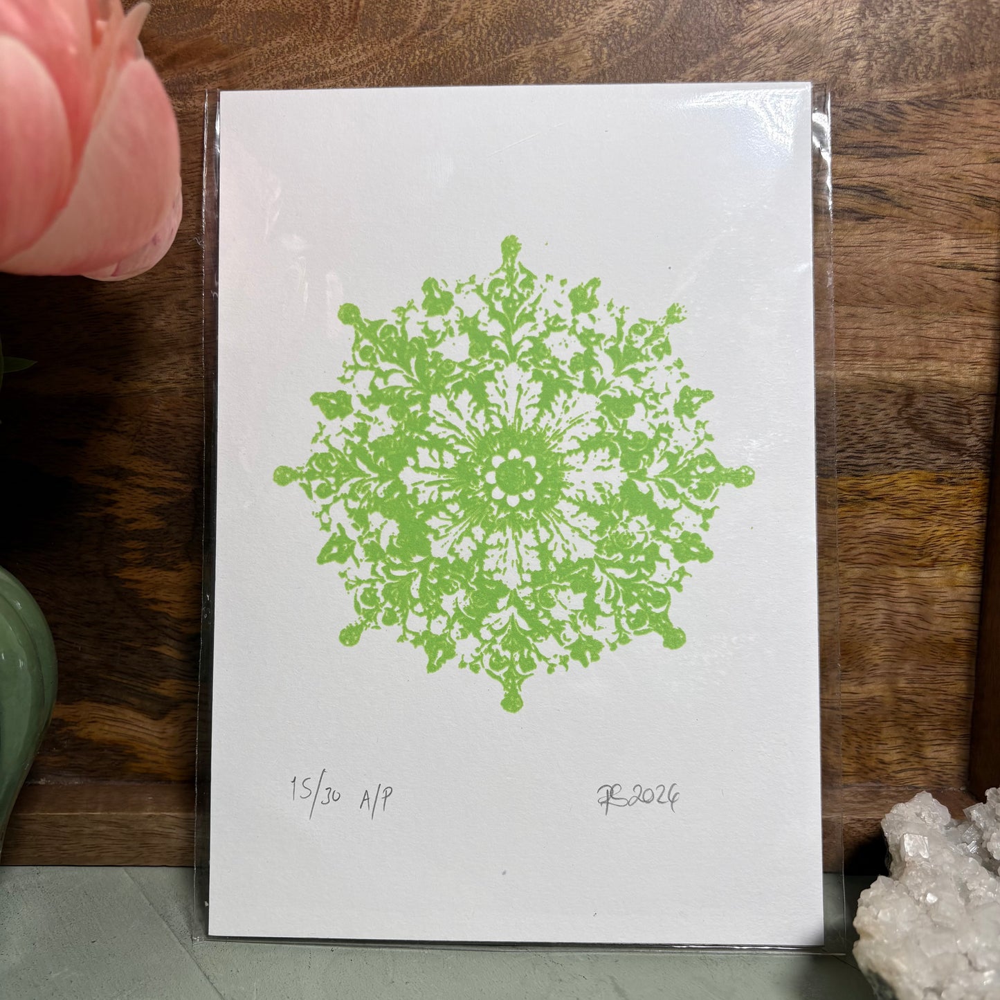Osborne Rose A5 Screen Print - Mixed Colours (Unframed)