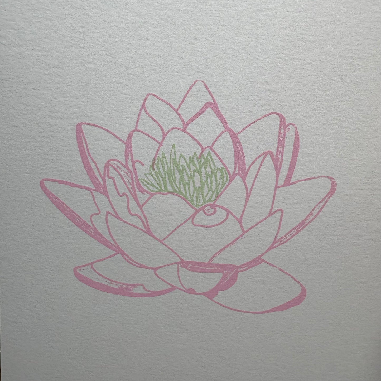 Waterlily Line Print A5 (Unframed)