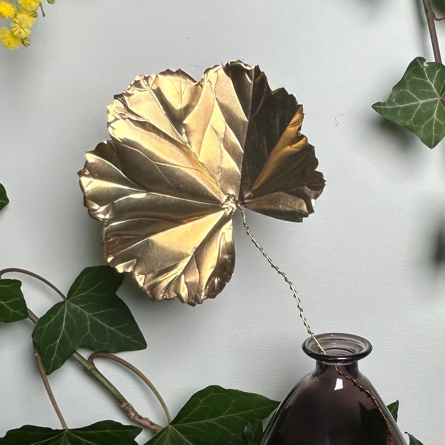 Geranium Leaf Metal Botanic
